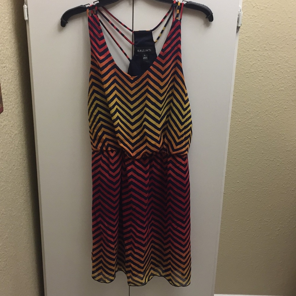 Colorful strappy sundress